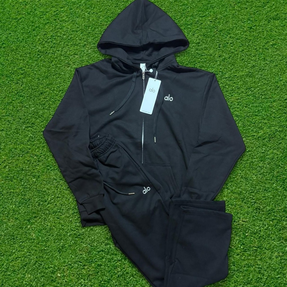 Black Alo Full Zip Set